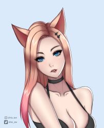 1girls ahri female female_focus female_only k/da_all_out_ahri league_of_legends shio_aw