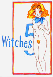 1girls artist_request ascot bishoujo_senshi_sailor_moon breasts death_busters female female_only glasses glasses_on_head large_breasts mimete nipples nude orange_eyes orange_hair pale-skinned_female pale_skin pubic_hair sketch small_breasts solo tagme villainess wide_hips