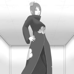 1girls akatsuki_(naruto) animated bondage_furniture bondage_gear bondage_outfit bsdm coat corset dominatrix female female_only flower flower_in_hair fully_clothed gif greyscale hands_on_hips konan leotard lingerie long_hair looking_at_viewer mattwilson83 mature mature_female monochrome naruto naruto_(series) naruto_shippuden partially_clothed revealing_clothes robe see-through see-through_clothing skimpy skimpy_clothes slideshow smile solo solo_focus stockings underboob voluptuous