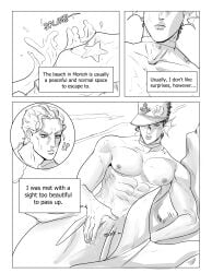 2boys abs comic cuntboy cuntboy_sans_balls diamond_is_unbreakable duo duo_focus english_text gay herm hermaphrodite human intersex joestar_birthmark jojo's_bizarre_adventure jotaro_kujo male male_focus male_only maleherm merfolk merman multi_genitalia muscular muscular_male penis pussy vintaro yaoi yoshikage_kira