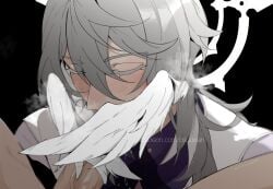 2boys angel angel_wings big_penis blowjob blushing closed_eyes color fellatio gay honkai:_star_rail honkai_(series) male/male male_only oral oral_sex osuuwari sucking_penis sunday_(honkai:_star_rail) wings yaoi