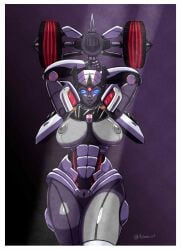 abs alien alien_female alien_genitalia alien_girl alien_humanoid armor armored_female arms arms_above_head arms_behind_head arms_up autobot autobot_insignia big_breasts blue_eyes breasts breasts_out cat_eyes cybertronian female female_focus female_only fembot holding_object holding_weapon hourglass_figure large_breasts mechavee metal_body metallic_body nipples robot robot_female robot_genitalia robot_girl robot_humanoid robot_joints robot_pussy shiny_areola shiny_body shiny_breasts shiny_nipples shiny_thighs simple_background solid_color_background thick_thighs transformers