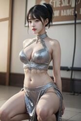 ai_generated asian asian_female belly_dancer belly_dancer_outfit dancer_outfit harem_girl harem_outfit loincloth realistic slave_bikini slave_outfit