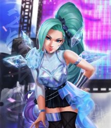 1girls female female_focus female_only fl1cs seraphine_(league_of_legends)