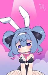 1girls animated animated_png blue_eyes blue_hair bouncing_breasts breasts bunny_ears bunny_girl bunnysuit cowgirl_position fishnets happy hatsune_miku jiggle live2d mv_character pissgata rabbit_hole_(deco*27/caststation) rabbit_hole_(vocaloid) self_upload smiling smug_face sound tagme twintails video vocaloid