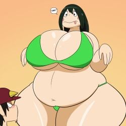 beru_asui fat_belly huge_breasts igphhangout my_hero_academia tagme thick_thighs