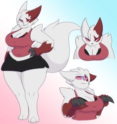 big_breasts dewwydarts dewwydartz female pokémon_(species) pokemon pokemon_(species) tagme zangoose