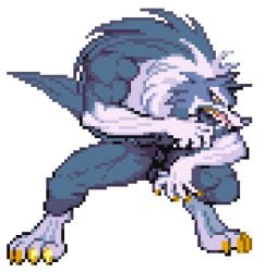 1boy 8woofy animal_genitalia animal_penis animated anthro balls ballsack bared_teeth blue_fur body_fur bouncing bouncing_balls canine capcom claws darkstalkers digital_media_(artwork) edit fighting_game fighting_pose flaccid_penis fluffy_tail fully_sheathed gallon genitals gif gloves_(marking) gums jon_talbain kung_fu leg_markings low_res male male_only mammal markings masculine muscles muscular muscular_male naked nude_edit nude_male penis pixel_art pose scrotum sheath snarling socks_(marking) solo tail_motion testicles toony vampire_savior video_games were werecanid werecanine werewolf white_fur wolf