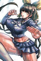 1girls big_breasts chabashira_tenko clothed danganronpa danganronpa_v3 dgrp female female_focus female_only pose smooth_skin solo solo_focus upskirt