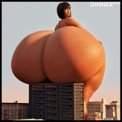 1girls 3d ass ass_bigger_than_body ass_bigger_than_building ass_bigger_than_head ass_expansion bangs bbw big_ass brown_eyes brown_hair building colossal_ass dat_ass daz3d dinner-kun enormous_ass female giant_ass giantess gigantic_ass huge huge_ass hyper hyper_ass large_ass massive_ass medium_hair naked nude nude_female short_hair sitting sitting_on_building thick_ass thick_thighs yukiko_amari