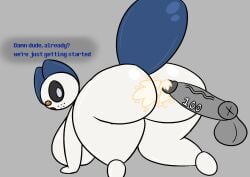 big_ass big_breasts bubble_butt female lewdyoshyboy oshawott penis pokemon pokemon_(species) tagme