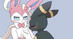 cropped eeveelution food innuendo licking pokemon suspicious_looking_liquid sylveon umbreon whipped_cream