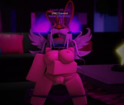 3d artist_request bikini breasts female flashing_breasts headless roblox roblox_avatar source_request tagme undressing vibe_nyc white_hair