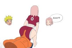 1boy 1boy1girl 1girls animated ass ass_shake back_view backboob barefoot big_ass big_breasts big_butt big_penis biggies00 bubble_ass bubble_butt bulge buttjob close_up clothing covered_buttjob dancing erection_under_clothes female jiggle male naruto naruto_(classic) naruto_(series) no_pants pawg pink_hair sakura_haruno sakura_haruno(genin) short_shirt shounen_jump skirt small_waist smile surprised teenager thick_ass thick_thighs tiny_waist twerking twerking_on_dick uzumaki_naruto yellow_hair