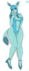 big_breasts dirtyduckart eeveelution female glaceon pokémon_(species) pokemon tagme