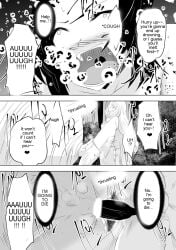 1futa 1girls big_breasts censored clothed clothing comic demon_slayer dialogue dining_(artist) english_text erection female femsub futa_on_female futadom futanari huge_cock humanoid humanoid_penis kimetsu_no_yaiba kochou_shinobu long_hair monochrome mostly_clothed older_sister_spider_demon penis rape sex text translated vaginal_penetration