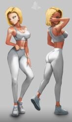 android 18 from dragon ball by elitenappa