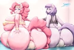 2girls ass_on_face big_ass facesitting maud_pie maud_pie_(mlp) my_little_pony pinkie_pie pinkie_pie_(mlp) spindles straight_hair voluptuous