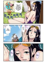 ass big_ass big_butt big_penis bikini blue_eyes breast_grab breasts doujin doujinshi dressrosa eyewear_on_head female huge_ass huge_breasts huge_butt kakutou_oukoku large_ass large_breasts long_hair male monster nico_robin nipples one_piece penis penis_out rape sex text tony_tony_chopper