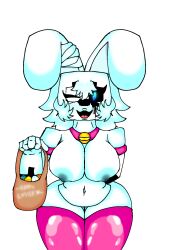 amerette amerette(b-side) amero amerobutnsfw b-side big_ass big_breasts blue_eyes bunny_girl chubby chubby_female cute easter easter_bunny eggs furry happy lips oc provocative stockings white_hair withe