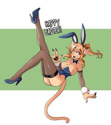 1girls animal_ears animal_ears_headband big_breasts breasts bunnysuit cleavage detached_collar detached_sleeves fake_animal_ears female female_focus female_only goya_(lucyfercomic) high_heels lucyfercomic original original_character tagme tail thighhighs