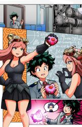 ass_expansion breast_expansion female_deku gender_transformation genderswap_(mtf) green_eyes green_hair hitoshi_shinso izuku_midoriya mei_hatsume mtf_transformation my_hero_academia rule_63 themightfenek transformation