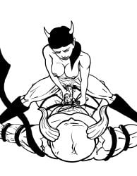 artist_request ballbusting black_and_white bleeding blood bondage boots boots_only castrated castration cbt cock_and_ball_torture cock_ring cowgirl_position cutting demon demon_girl demon_horns demon_tail emasculation female_on_top femdom gelding genital_mutilation genital_torture horns imminent_castration imminent_penectomy knife male malesub monochrome naked neutered neutering nipples nude on_top penectomy penis penis_grab pussy restrained riding riding_penis sadism sadistic sadistic_girl sex sketch slave submissive_male torture unknown_artist vaginal vaginal_penetration veiny_penis woman_on_top