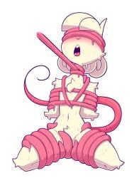 1boy anthro asphyxiation blush bondage choking femboy fur furry long_tongue male male_only nude open_mouth original reggie_(whygena) rodent sweat teeth tentacle tentacle_bondage tentacle_on_male tentacles tentacles_on_male tongue very_long_tongue white_fur whygena