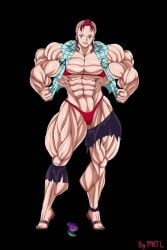 abs bell-mere biceps female hair matl muscles muscular muscular_arms muscular_female muscular_legs muscular_thighs needs_breasts pecs red_hair