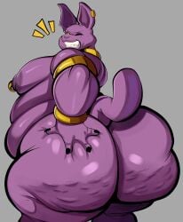 1boy anthro ass ass_grab belly big_ass big_belly bubble_butt cellulite champa chubby chubby_male dragon_ball dragon_ball_super ear_piercing earrings fat_ass feline grabbing_own_ass huge_ass huge_belly large_ass looking_at_viewer looking_back male male_only moobs nathanatwar nipple_piercing nude overweight overweight_male piercing purple_skin smile solo thick_ass thick_thighs whateverdoes wide_hips wink winking_at_viewer