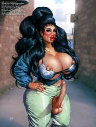 1futa areolae balls big_breasts big_hair big_penis bimbo bimbo_body bimbo_futanari bimbo_lip bimbo_lips bimbo_prostitute bimbofication bimbofied bimboslut black_hair blush breasts clothed clothing cock dark-skinned_futanari dark_skin digital_media_(artwork) english_text erect erect_nipples erect_penis erection eyebrows eyelashes futa_focus futa_only futanari genitals girly hair_bigger_than_head hi_res highres huge_balls huge_breasts huge_cock hugehair human jewelry jugganaut jugganaut_freak light-skinned_futanari light_skin long_hair looking_at_viewer looking_pleasured naked navel nipples nude nude_futanari open_mouth original_character penis redlips simple_background solo tattoo testicles text thick_eyebrows thick_lips thick_penis thick_thighs veiny_penis