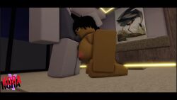 1boy 1girls 3d animated areolae balls big_breasts blowjob breasts deepthroat kora_x millia_(kora_x) nude oral original original_character penis roblox robloxian self_upload sound sound_effects tagme video