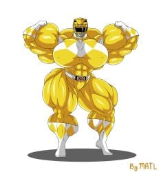 abs biceps big_breasts big_muscles breasts female huge_breasts huge_muscles large_breasts large_muscles matl muscles muscular muscular_arms muscular_female muscular_legs muscular_thighs power_rangers super_sentai yellow_ranger