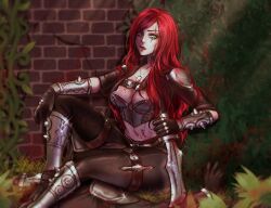 1girls female female_focus female_only katarina_du_couteau lunnaryart