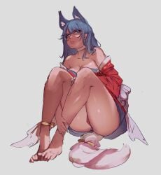 1girls ahri feet female female_focus female_only league_of_legends riot_games solo tnt_(pixiv8487740)