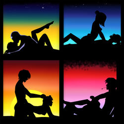 4boys 4girls aang air_nomad airbender_tattoo avatar_legends avatar_the_last_airbender cowgirl_position dark-skinned_female dark-skinned_male dark_skin earth_kingdom female female_on_top fire_nation girl_on_top human implied_sex interracial jet_(avatar) june_(avatar) katara lady-pirate mai_(avatar) male male/female multiple_girls no_outlines nonbender on_top oral_sex ride riding sex silhouette sillouette small_breasts sokka straight straight_hair suki the_avatar water_tribe zuko