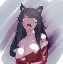 1girls ahri default_skin female female_focus female_only league_of_legends solo tnt_(pixiv8487740)