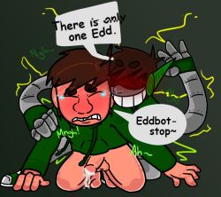 anal_sex climax cum_on_penis edd_(eddsworld) eddbot_(eddsworld) eddsworld gay robot robot_on_human yaoi