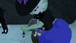 3d big_ass big_breasts breasts bubble_butt female gardevoir hat huge_ass hugging pokemon pokemon_(species) size_difference thick_thighs vanessa_(zer0264) vrchat wide_hips zer0264 zoruadrawsstuff