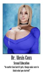 1girls 3d alexis_coxx ass big_ass big_breasts blonde_hair blue_eyes breasts bust busty chest choker cleavage cum cum_on_breasts cum_on_face cumshot curvaceous curvy curvy_figure english_text facial female female_focus hips hourglass_figure huge_ass huge_breasts human large_ass large_breasts legs light-skinned_female light_skin mature mature_female original original_character picture sevenarts slim_waist text thesevenartsx thick thick_hips thick_legs thick_thighs thighs top_heavy voluptuous voluptuous_female waist wide_hips