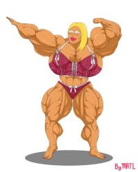 abs american_dad biceps blonde_hair breasts female francine_smith hair long_hair matl muscles muscular muscular_arms muscular_female muscular_legs muscular_thighs pecs