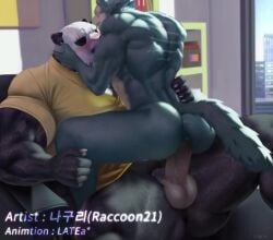 2021 anal anal_sex animated anthro anthro_on_anthro anthro_penetrated anthro_penetrating anthro_penetrating_anthro ass balls beastars blush bodily_fluids bottomless canid canine canis clothed clothing duo furry gay genitals giant_panda gouhin interspecies kissing legoshi_(beastars) male male/male male_only male_penetrated male_penetrating male_penetrating_male mammal mp4 muscular muscular_anthro muscular_male no_sound nude penetration penile penile_penetration penis penis_in_ass raccoon21 sex sweat tagme ursid veiny_muscles video wolf