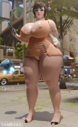 1girls 3d big_breasts big_thighs chubby chubby_female cleavage clothing companion_bot curvy dress female female_only floating front_view full_body glasses heels high_heels hover_bot huge_breasts huge_thighs looking_at_viewer mei_(overwatch) minidress nipple_outline nipples_visible_through_clothing orange_dress overwatch overwatch_2 panties pantyshot purse revealing_clothes robot snowball_(overwatch) solo solo_female standing superhentaimaster9000 underwear white_panties