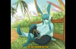 big_breasts blulesnsfw eeveelution female glaceon pokémon_(species) pokemon tagme