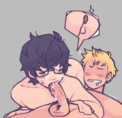 akira kurusu from persona by glassesfetish