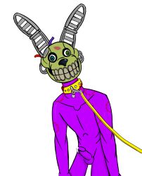 absurd_res bite_mark collar five_nights_at_freddy's hi_res human leash_and_collar leashed_male male male_only mammal nocturne_(artist) scottgames solo springlock_mask video_games william_afton