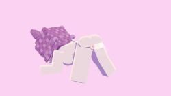 1girls 3d animated mine-imator minecraft mizuki_(mymizukid) mymizukid naked pink_background pink_ears pink_eyes pink_hair sex sound tagme video white_body