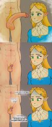 1boy 1girls big_penis breath_of_the_wild comic disappointed dotdotnsfw embarrassed link penis penis_awe pretending_to_like_it princess_zelda pubic_hair ruined_reputation size_queen small_penis small_penis_humiliation text the_legend_of_zelda uncensored unimpressed unseen_male_face zelda_(breath_of_the_wild)