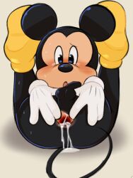 anthro anus balls dandi disney gaping gaping_anus genitals looking_at_viewer male mammal mickey_mouse mouse murid murine penis rodent