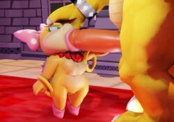 1boy 1girls 3d 3d_(artwork) :>= age_difference bigger_male blowjob bow_tie bowser breasts duo fellatio female female_focus forced koopaling larger_male male male/female mario_(series) nintendo older_male older_male_younger_female oral penile rape ring sex size_difference small_breasts smaller_female standing_fellatio super_mario_bros. unknown_artist video_games wendy_o._koopa young younger_female younger_female_older_male